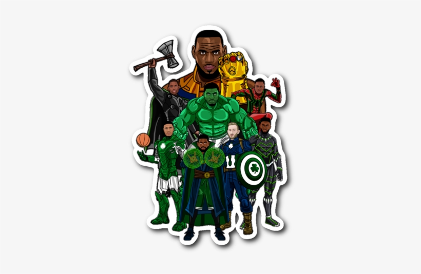 The Audacity Of It All - Boston Avengers Celtics As Avengers, transparent png download