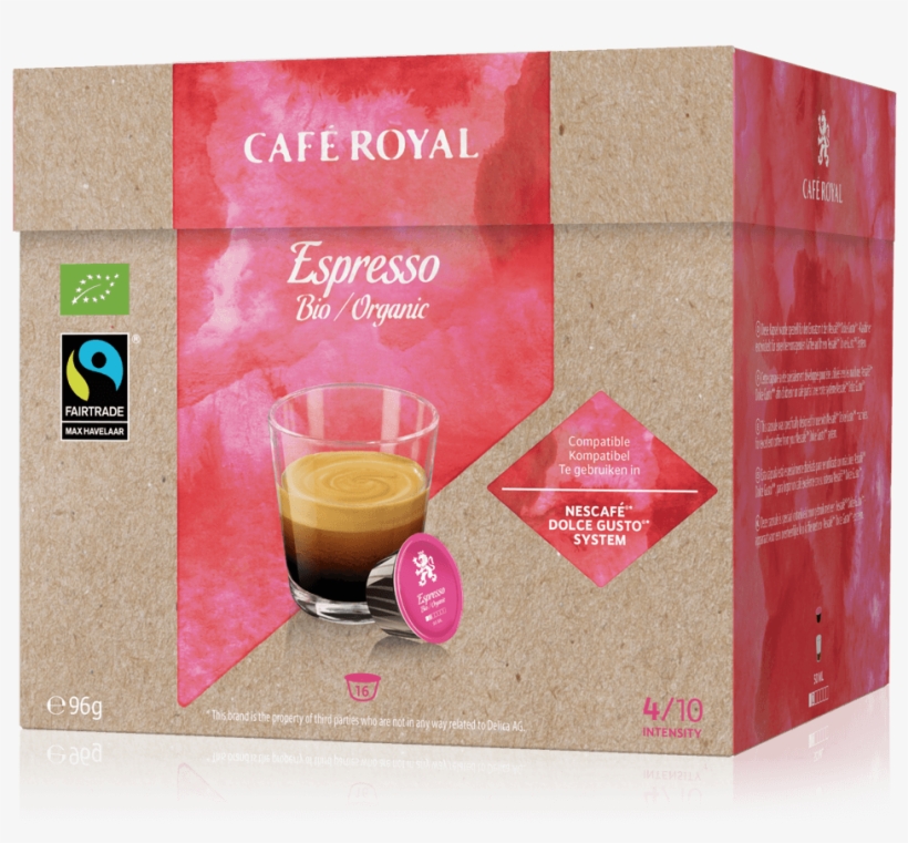 Cafe Royal Espresso Bio Compatible With Nescafe Dolce - Cappuccino, transparent png download