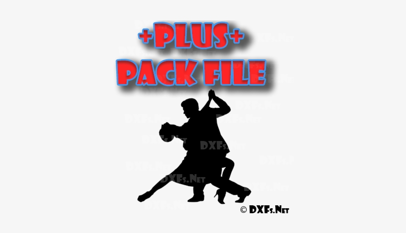 Dxf292-p Ball Room Dancer Dancing Couple Design For - Dancers Silhouette, transparent png download