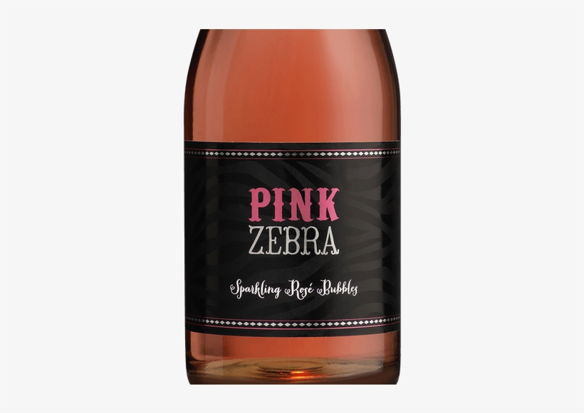 Pink Zebra Sparkling Rosé Bubbles, transparent png download