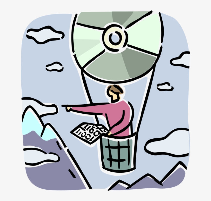 Vector Illustration Of Businesswoman In Digital Dvd, transparent png download