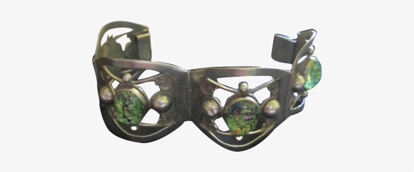 Fabulous Taxco Mexican Opal Far Fan Sterling Silver - Bracelet, transparent png download