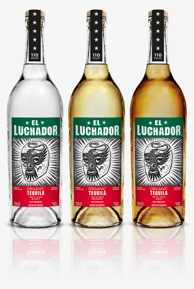 123 Tequila El Luchador Organic Tequila Blanco 110, transparent png download