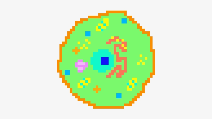 Animal Cell - Planet Pixel Icon Png, transparent png download