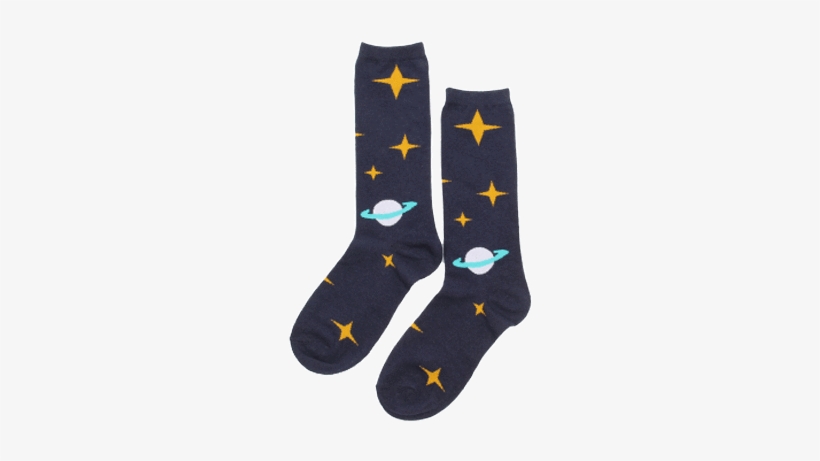 Itgirl Shop Cosmic Planets Stars Cotton Socks Aesthetic - Transparent Aesthetic Socks, transparent png download
