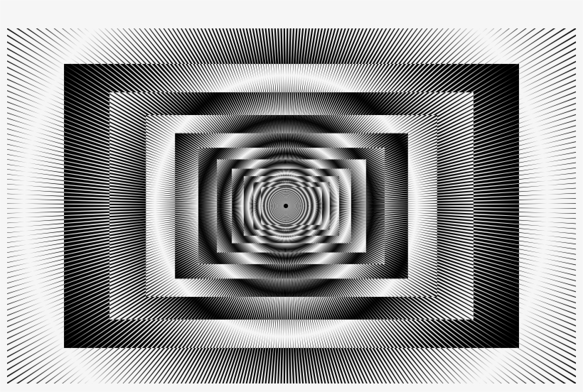 This Free Icons Png Design Of Hypnotic Grayscale Sunburst, transparent png download