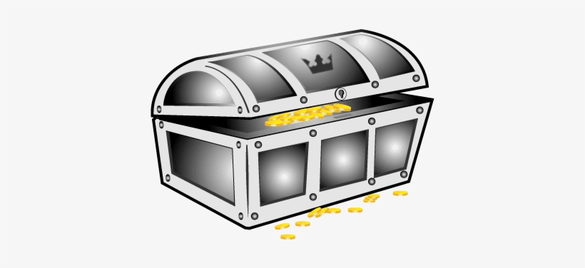 Retro Sunburst Vector Background - Treasure Chest Clip Art, transparent png download