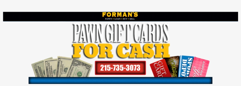 Pawn Gift Cards For Cash - 1 Us Dollar, transparent png download