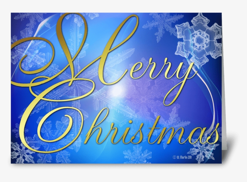 Glowing Snowflakes Christmas Card Greeting Card - Elektrische Blaue Weihnachtskarte Karte, transparent png download