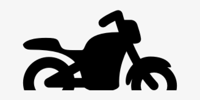 Motorcycle Clipart Icon - Black Motorcycle Icon Png, transparent png download