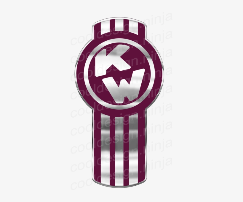 Chrome/royal Purple Kenworth Emblem Skins X - Emblem, transparent png download