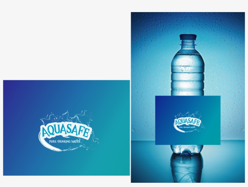 Elegant, Modern, Water Company Label Design For Saab - Plastic Bottle, transparent png download