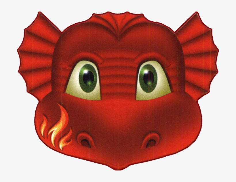 Red Dragon Face Mask For Boys - Red Dragon For Kids, transparent png download