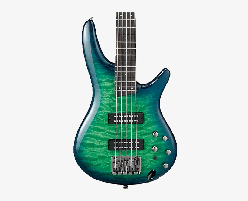 Ibanez Sr405eqm 5-string Bass Surreal Blue Burst - Ibanez Bass, transparent png download