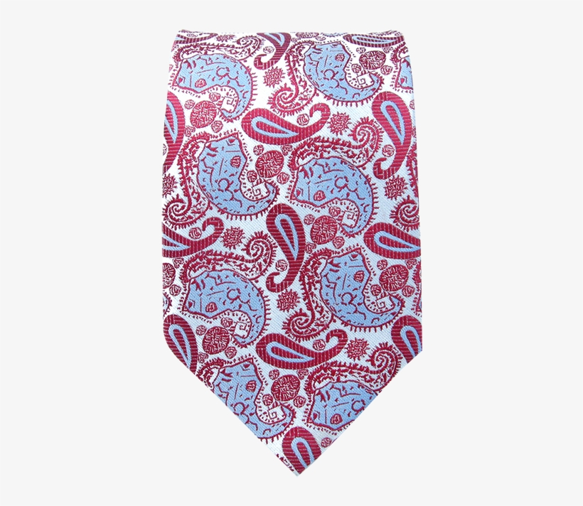 U17 Pink Paisley Pattern Mens Ties Silk Handmade Wedding - Artjero Designer Krawatte Aus Seide In Silber Mit Rot, transparent png download
