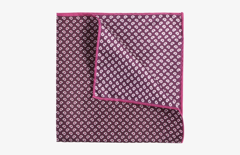 Orvieto Mini Paisley Pattern Pocket Square - Happy Name Day Black And White, transparent png download