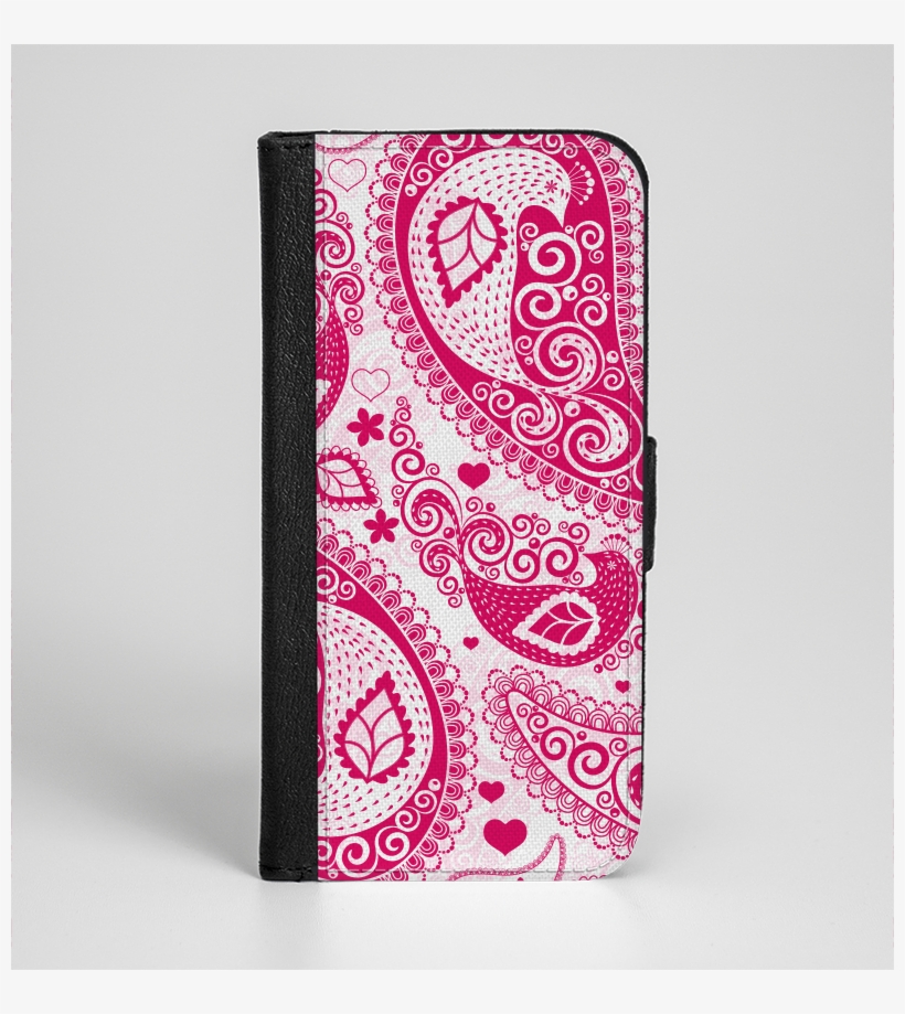 The Pink & White Paisley Pattern V421 Ink-fuzed Leather - Pattern, transparent png download