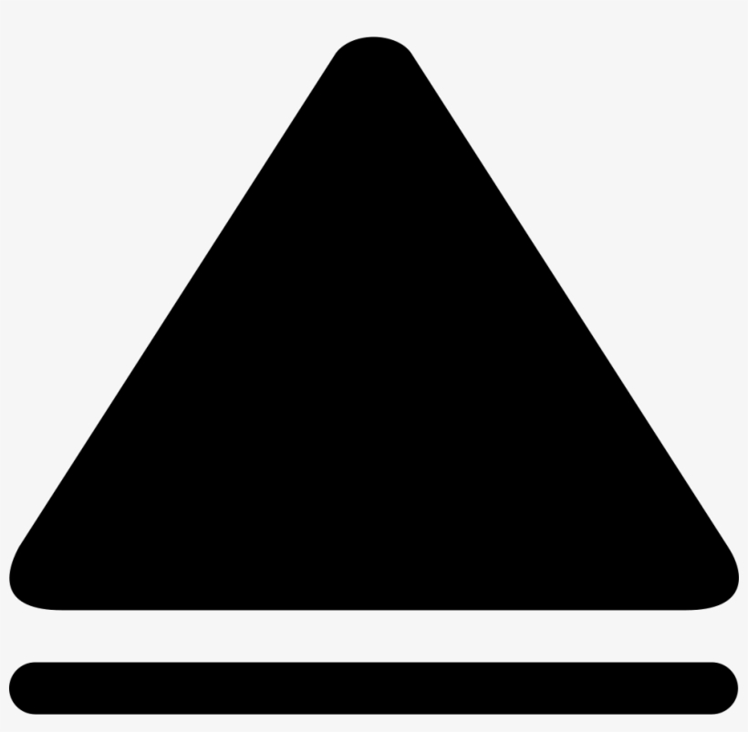 Up Arrow Black Triangle Symbol Comments - Logo Triangulo Negro, transparent png download