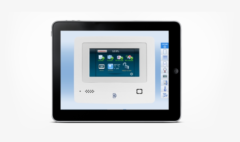 Simon Xti Ibook On An Ipad - Interlogix Simon Xti Wireless Security Control Panel, transparent png download