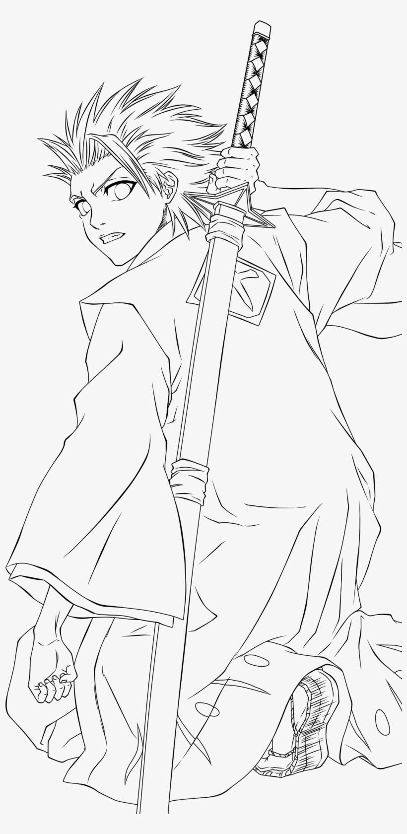 Lineart - Hitsugaya Toshirou - By Piko-chan4ever - - Anime, transparent png download