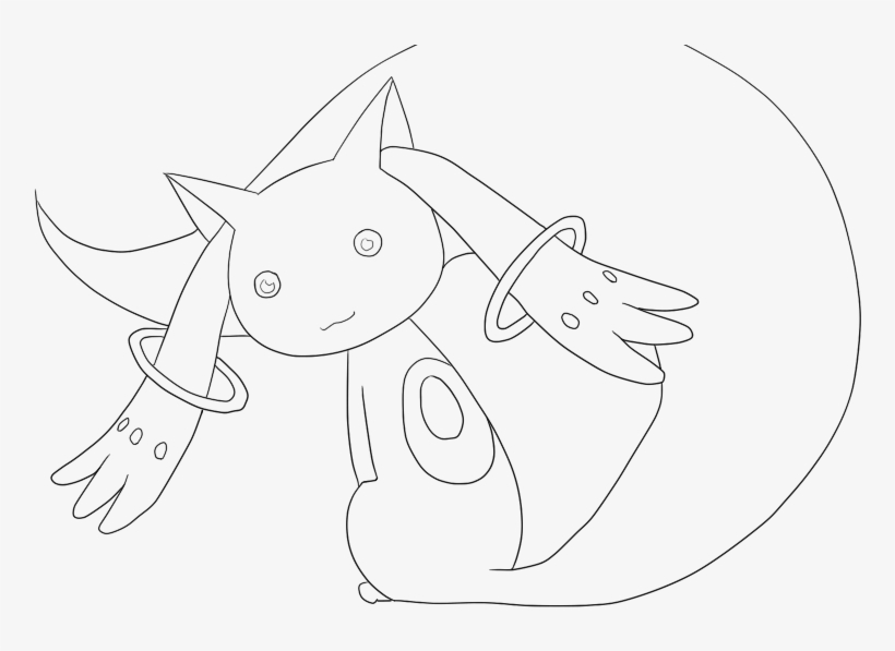 Coloring Kyubey By Haseokamiya On Deviantart - Anime, transparent png download