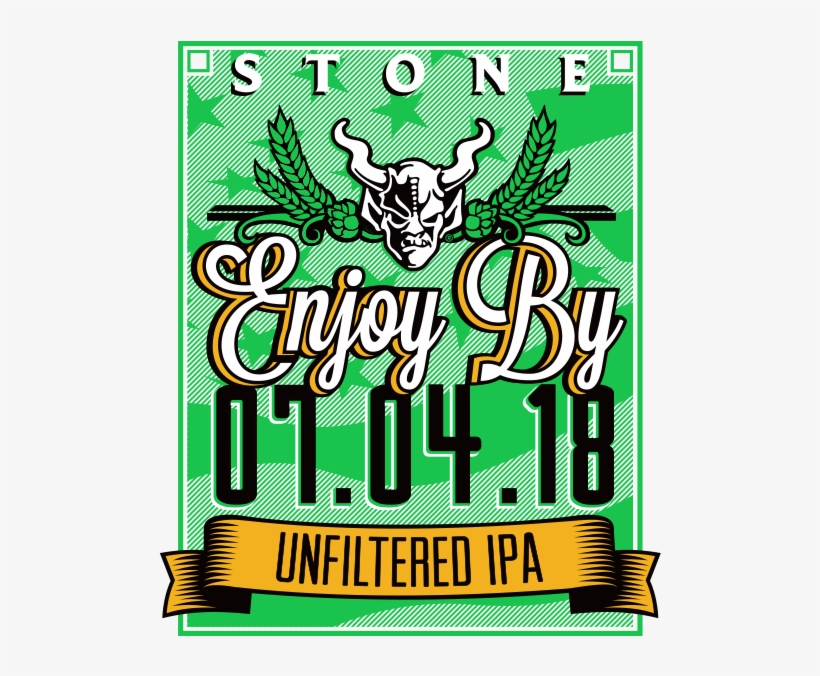 Stone Enjoy By - Stone Enjoy By 07.04 18 Unfiltered Ipa, transparent png download