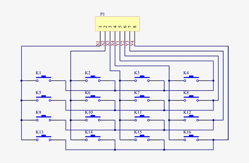 28, 17 June 2016 - Keypad Schematic, transparent png download