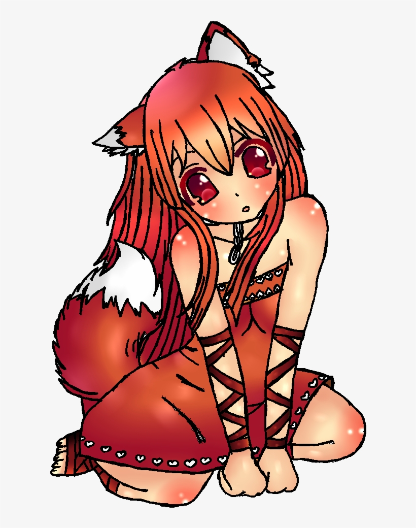Fox Girl - Red Fox, transparent png download