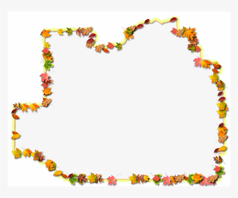 A Yellow And Orange Outline Map Of Marion With Fall - Illustration, transparent png download