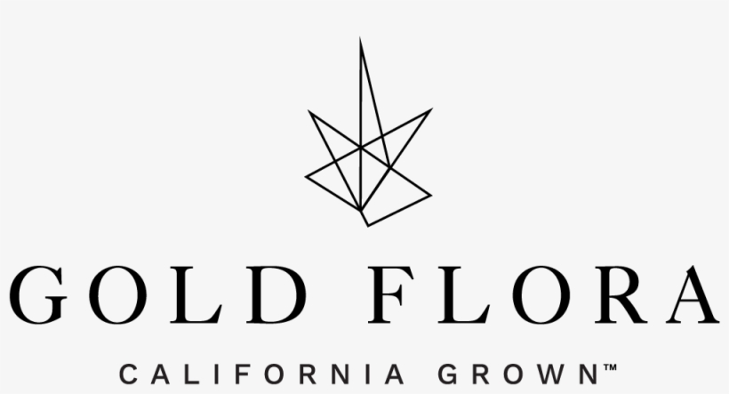 Goldfloralogo Outline Horiz Black Tm - Gold Flora Vape, transparent png download