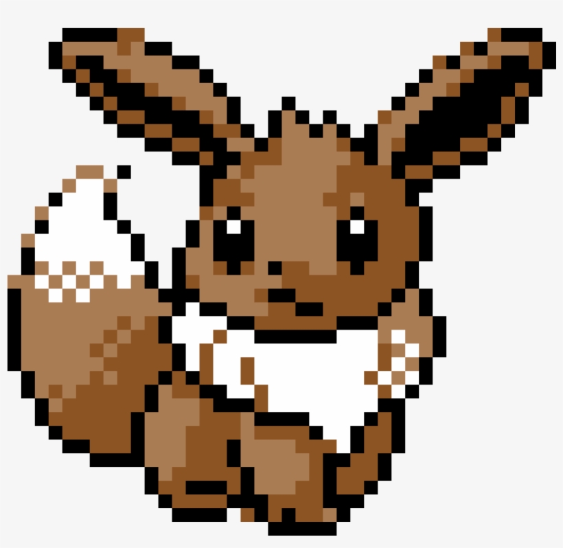 Pokemon Pixel Art Eevee Items Similar To Eevee Evolutions Pokemon