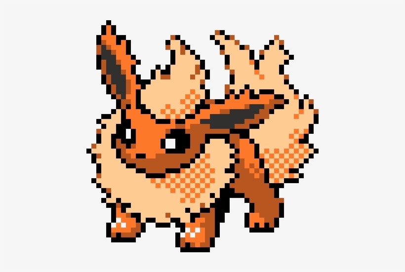 Evee - Pokemones En Minecraft Pixel Art, transparent png download