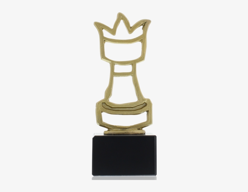 Outline Figure Chess Figure 16,5cm Gold-coloured - Trophy, transparent png download