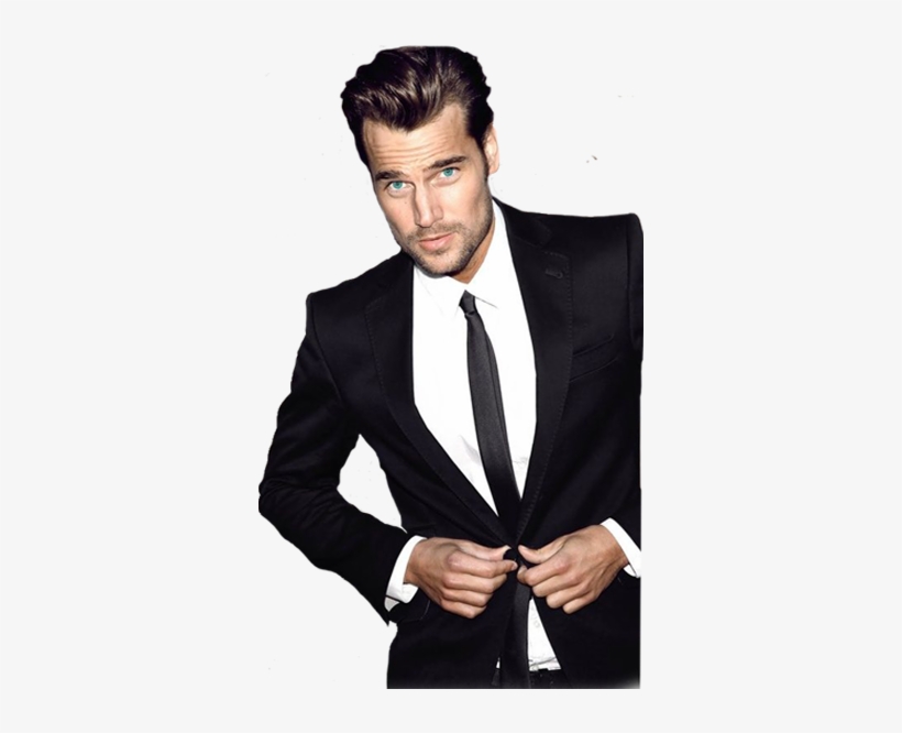 Groom Png - Models In Black Suits, transparent png download