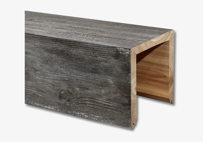 Wire Brushed Box Beam - Stained Box Wood Beams, transparent png download