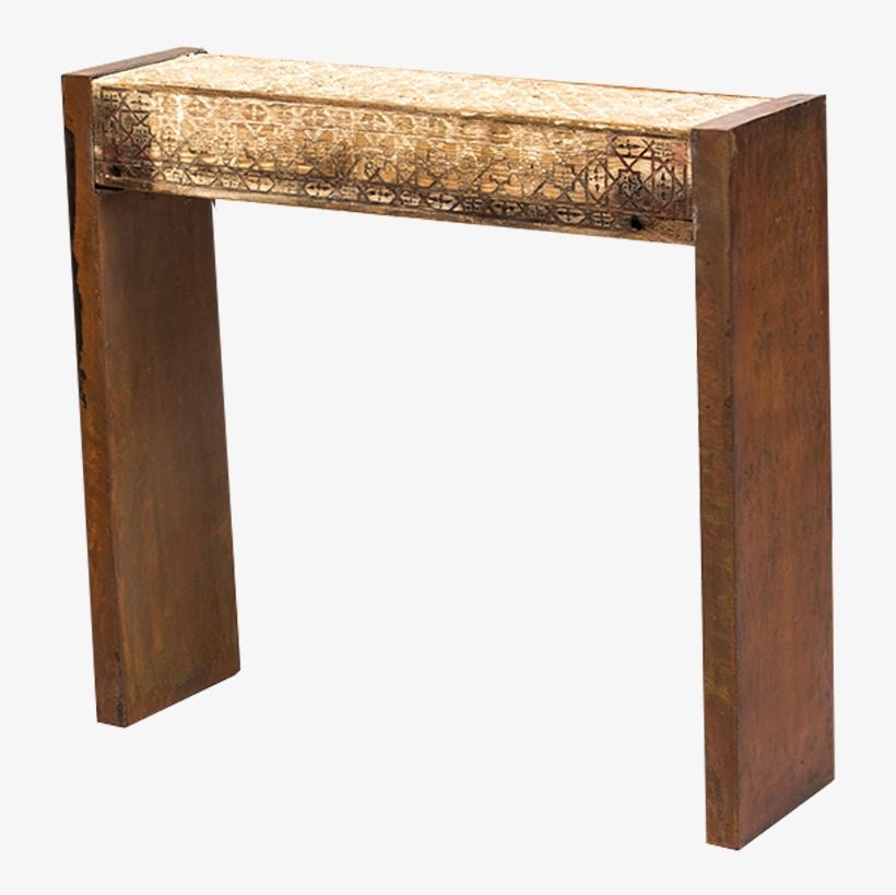 Beautiful And Old Cedar Wood Beam Sculpts, With Its - Mantis Light Natural Solid Mango Computer Desk, transparent png download