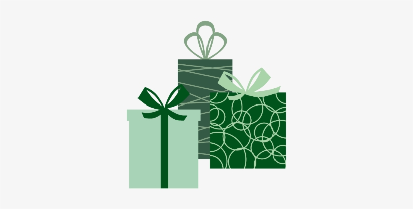 Christmas Presents Green - Good Night Canvas Print - Small By Yasmina Baggili, transparent png download