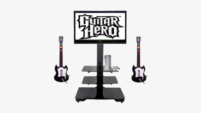 The Game Is For 1 Or 2 Players And Is Projected On - Motley Crue Guitar Hero Faceplate For Les Paul Controller, transparent png download