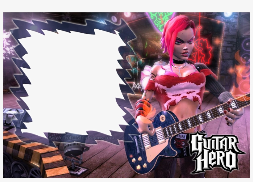 Montagem Para Fotos - Judy Nails Guitar Hero 3, transparent png download