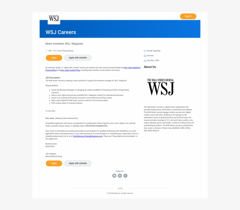 By - Wall Street Journal, transparent png download