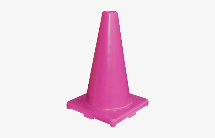 Traffic Cone 300mm Pink Plain - Plastic, transparent png download