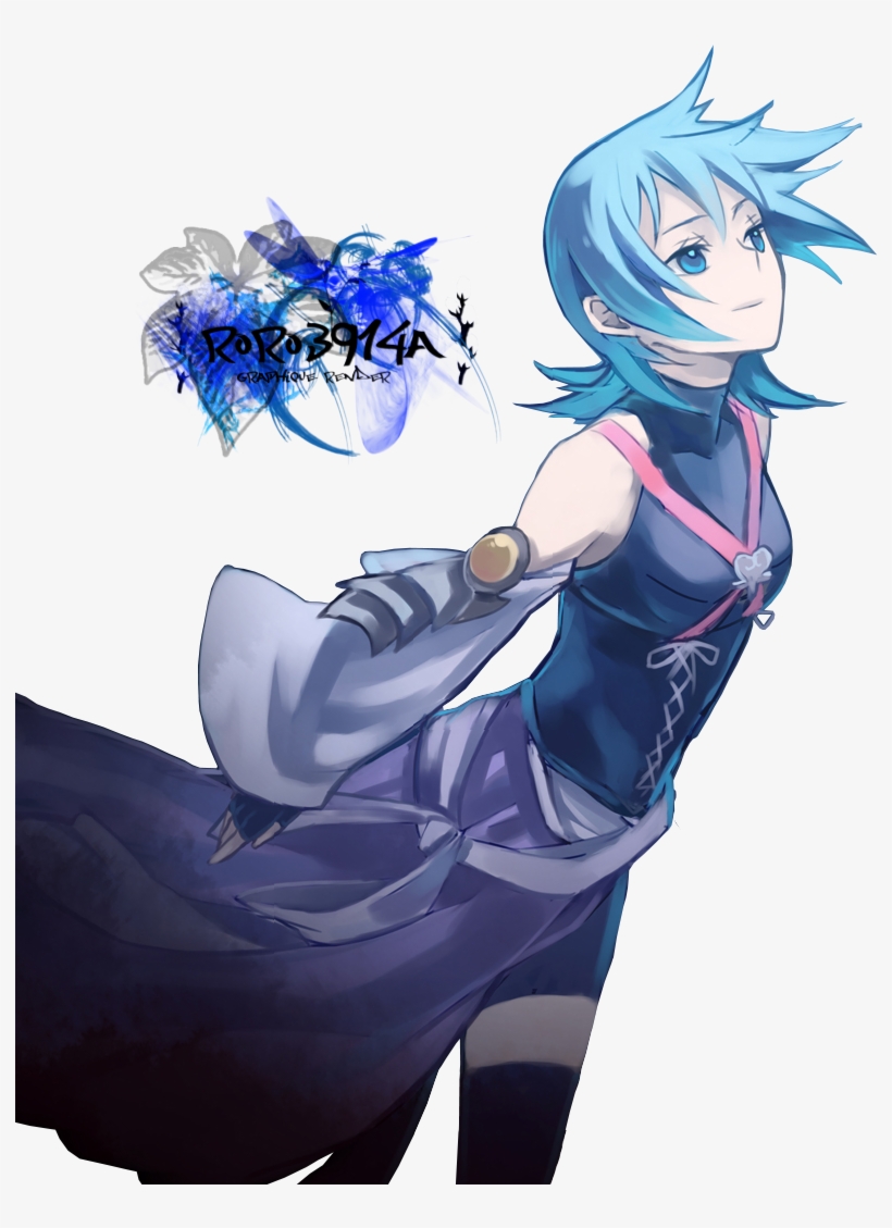Render - Https - //i - Imgur - Com/yqcuo - Kingdom Hearts Aqua Render, transparent png download