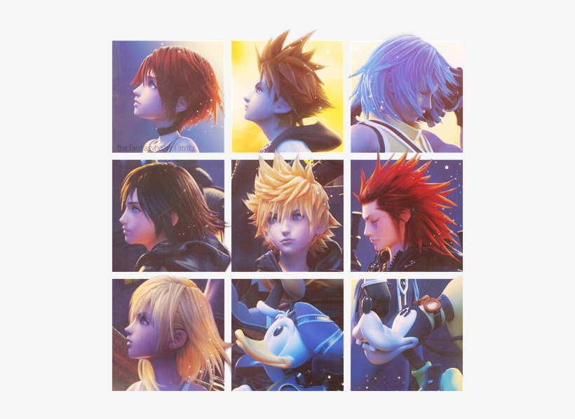 Kingdom Hearts Axel And Aqua - Kingdom Hearts Kairi X Xion, transparent png download