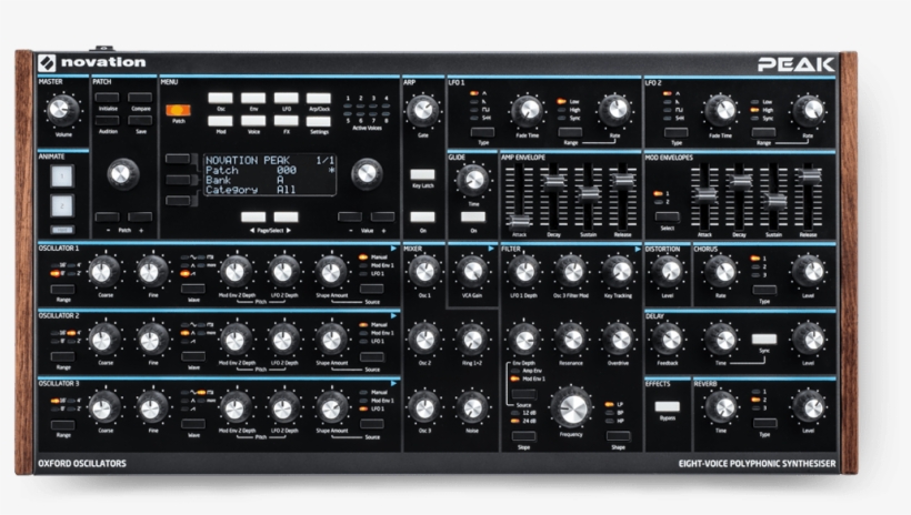 "the Novation Peak Is An Eight-voice Desktop Polyphonic - Novation Peak, transparent png download