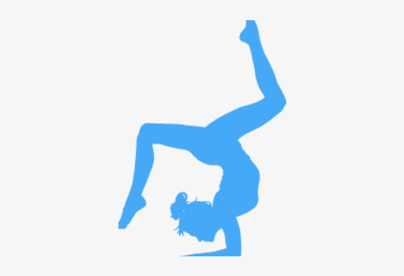 Gymnast Silhouette Drawing, transparent png download