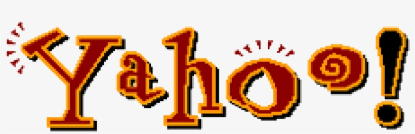 Yahoo-1995 - Yahoo Logo 1995, transparent png download