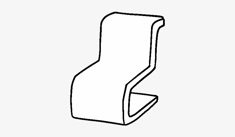 Modern Chair Coloring Page - Sillas Modernas Dibujo, transparent png download