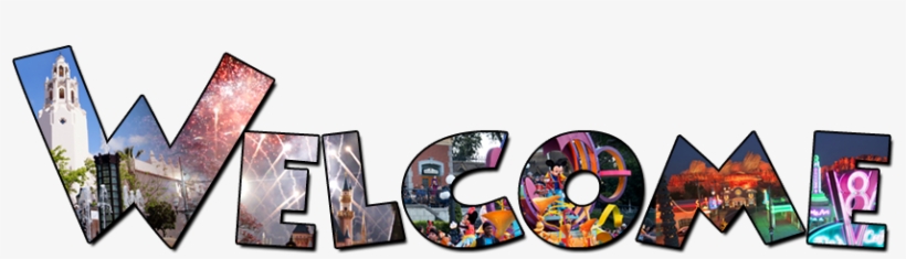 Welcome World Photo Designs - Welcome To California Adventure, transparent png download