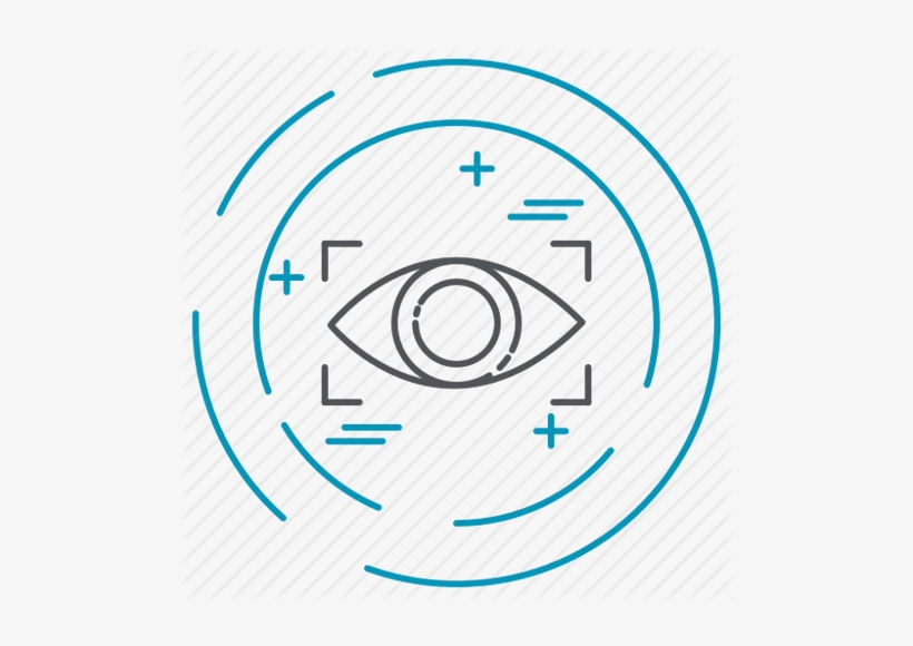 Privacy Data Technology Eye Scanner - Stock Illustration, transparent png download