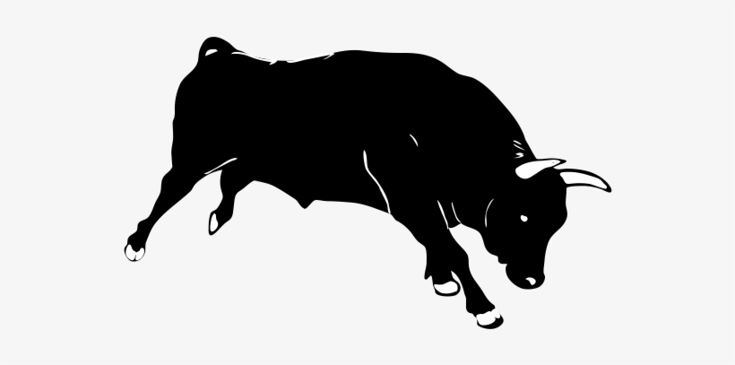 Clip Arts Related To - Silhouette Of A Bull, transparent png download